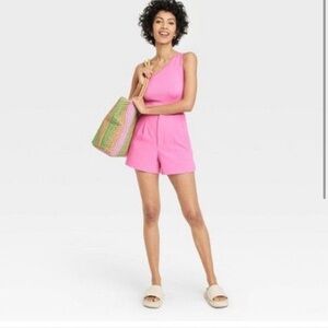 A New Day Pink Tailored Womens Shorts Size 10